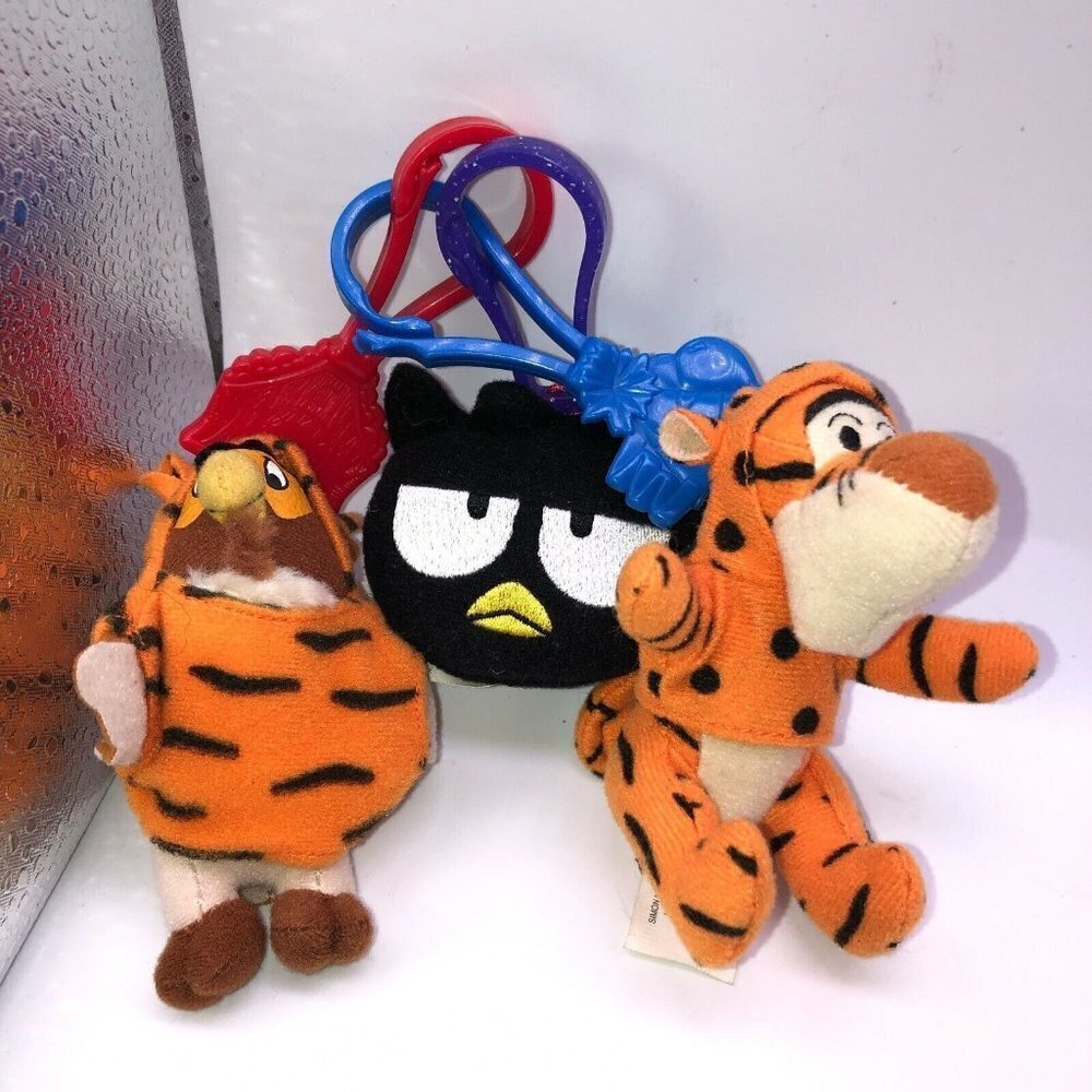 Disney Tigger Movie McDonalds Plush Clip Ons Zipper Pulls Tigger Owl Plus Sanrio